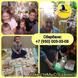 Помогите, пожалуйста, в сборе средств на продуктовые наборы для малоимущих семей!